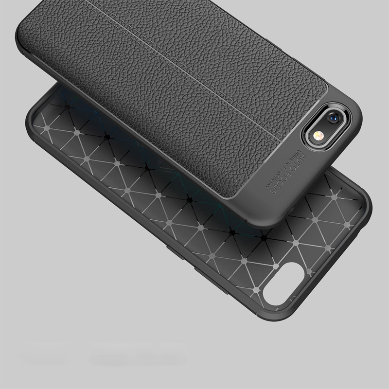 New Design Carbon Fiber Lichee Pattern For Huawei Y5 2018 Soft TPU Case For Huawei Y5 2018