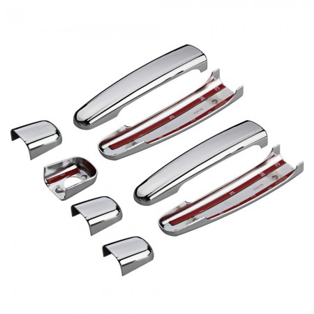 Set Chrome Door Handle Cover Cap Trim for Peugeot 307 Citroen C2 C3