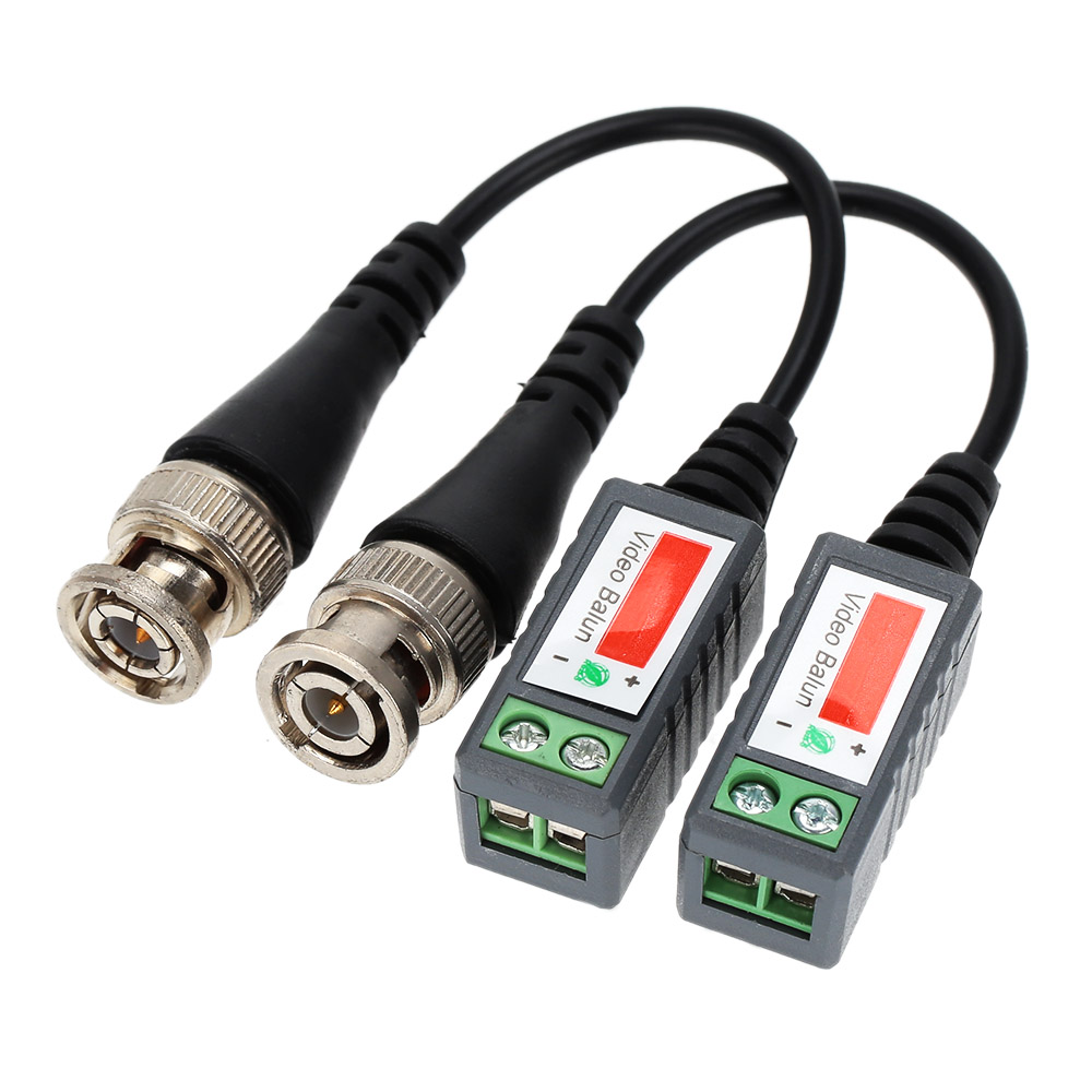 Twisted CCTV Video Balun Passive Transceivers 2000ft Distance UTP Balun BNC Cable Cat5 CCTV UTP BNC Connector Coaxial Adapter