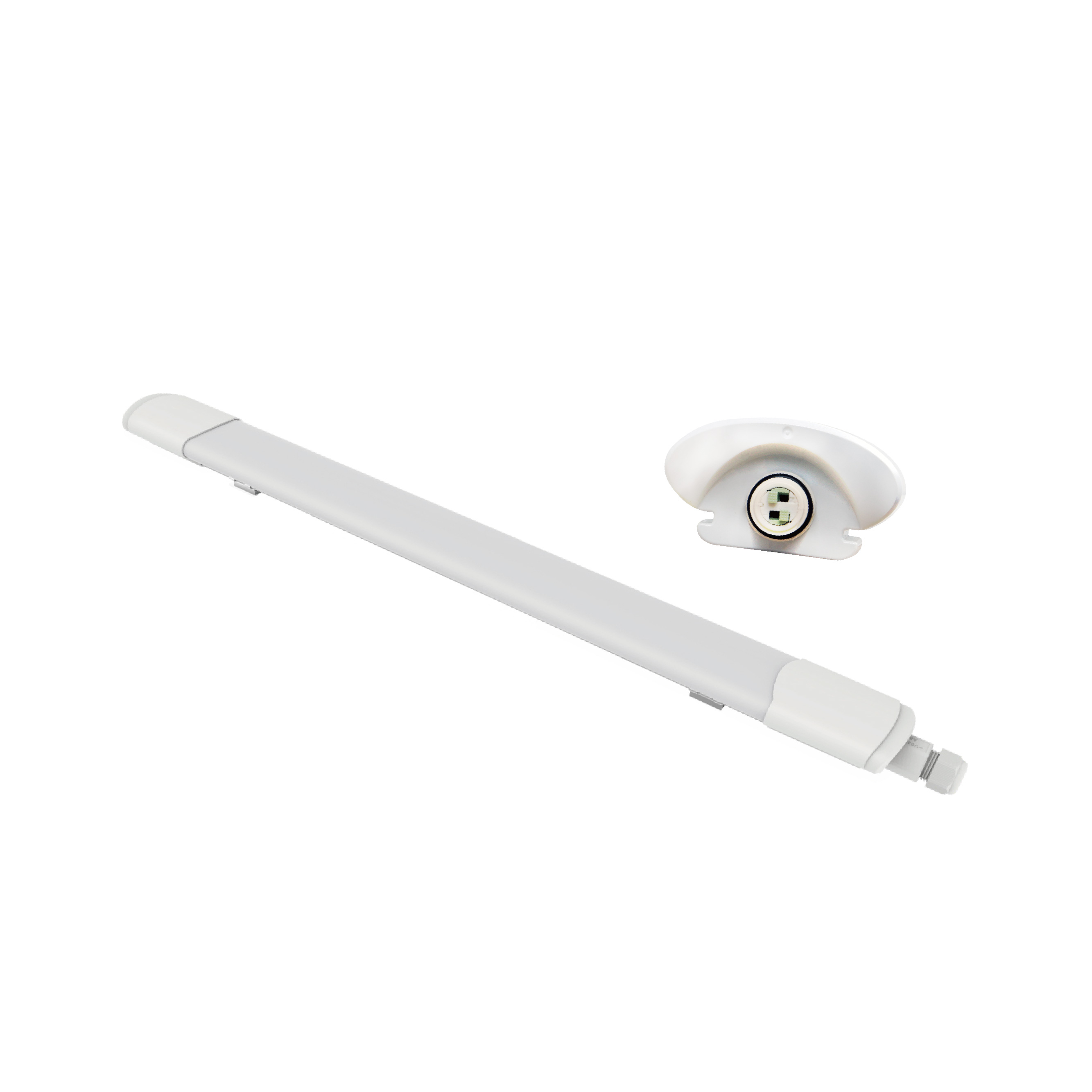 90lm/w Pc 100-277v High Efficiency Price Linkable No Screw 8ft Microwave Sensor Ip65 Led Tri-proof Light