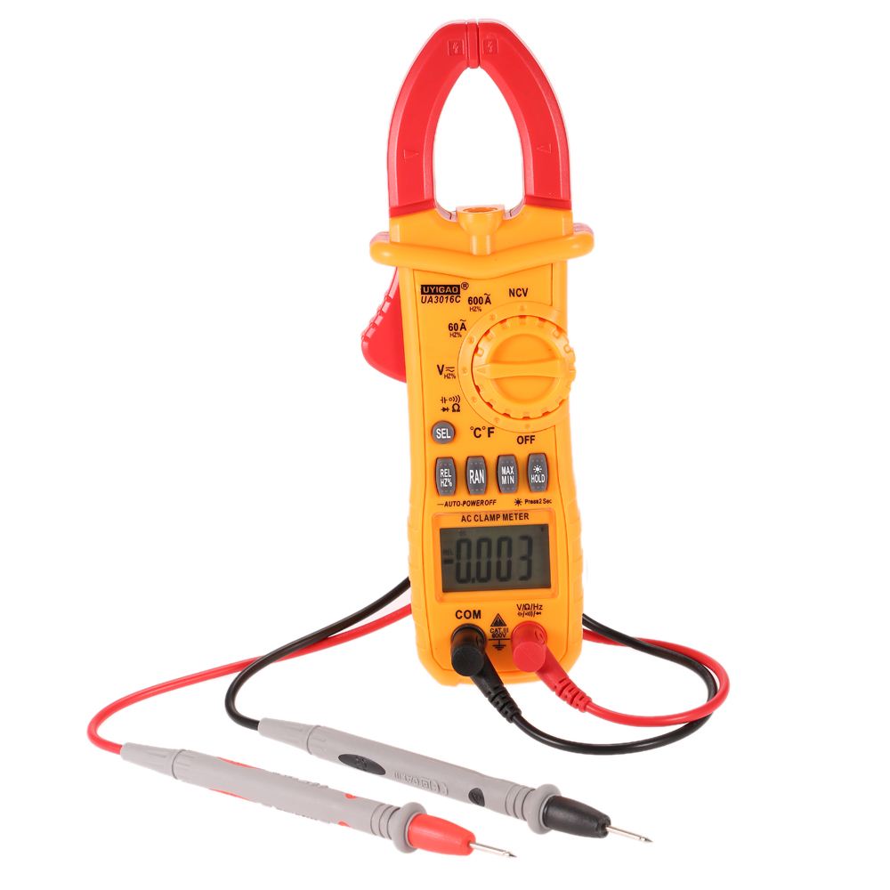 Digital Clamp Meter Electronic Multimeter AC/DC Voltage Tester Current Tongs Resistance Temperature Frequency Diagnostic-tool
