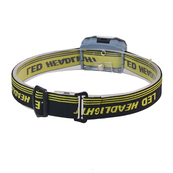 Super bright plastic 1 watt white light and 2 red led headlamp