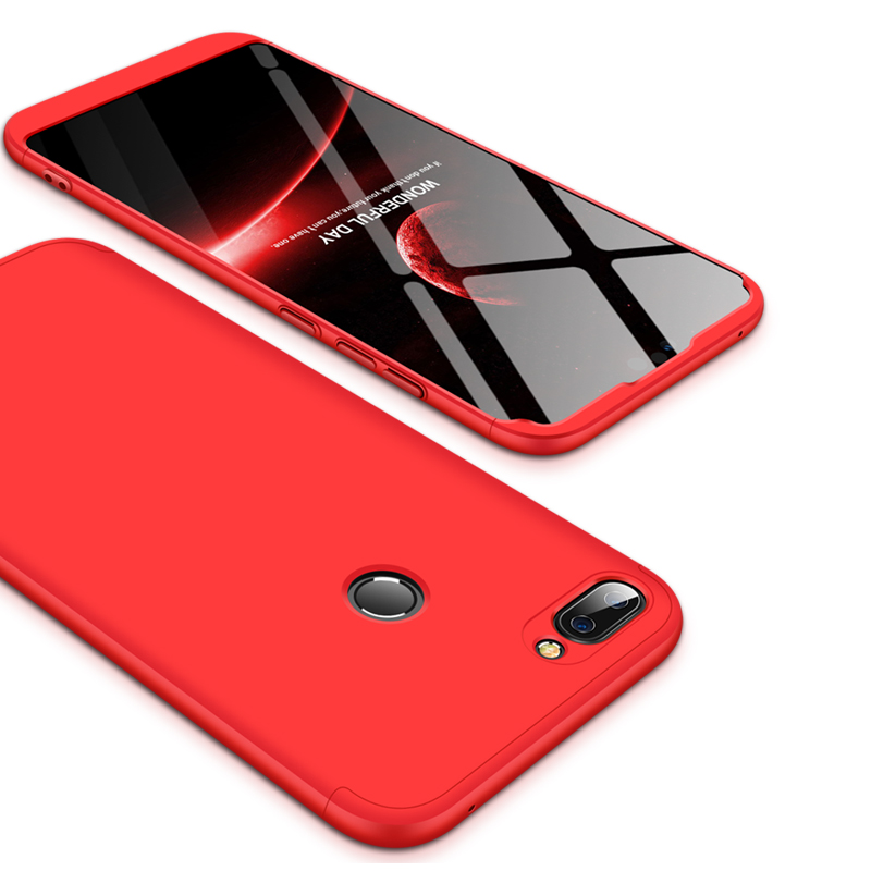 2018 hot sell 360 cover Removable 3in1 Hard PC Shield Back Cover Case for Huawei honor 9i