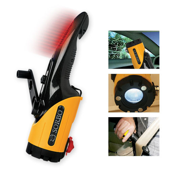 Car Safety Hammer with LED Light Seat Belt Cutter Bus Survival Tool