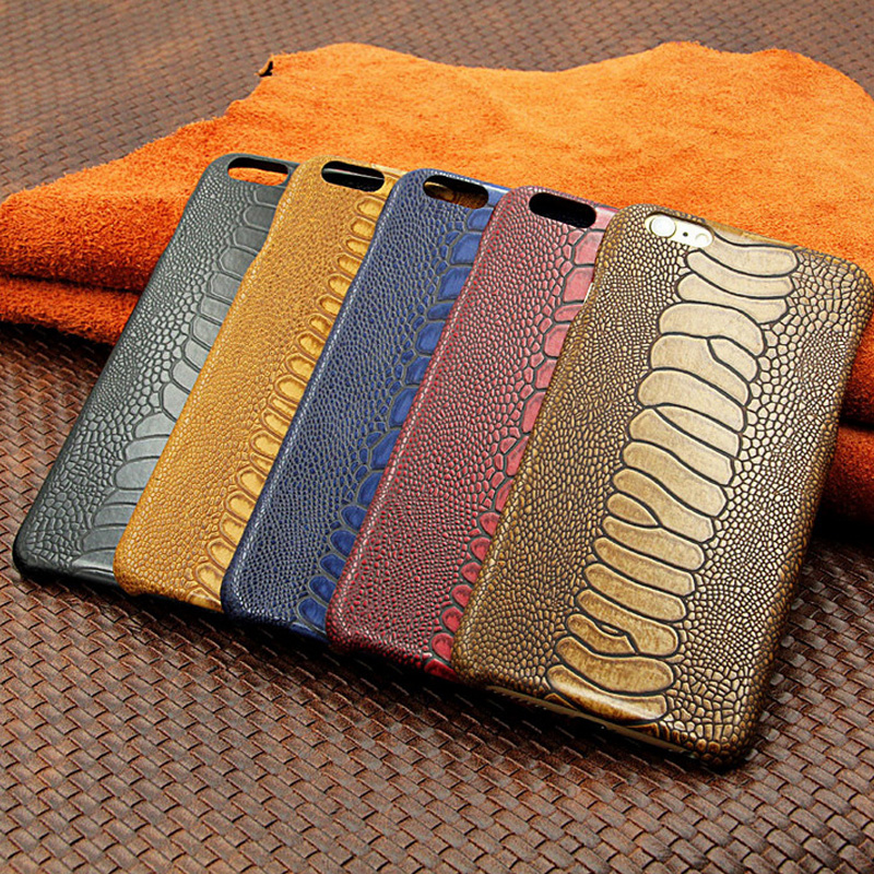 Cell phone cover For iPhone 7 Fashion Ostrich Pattern PU Leather case