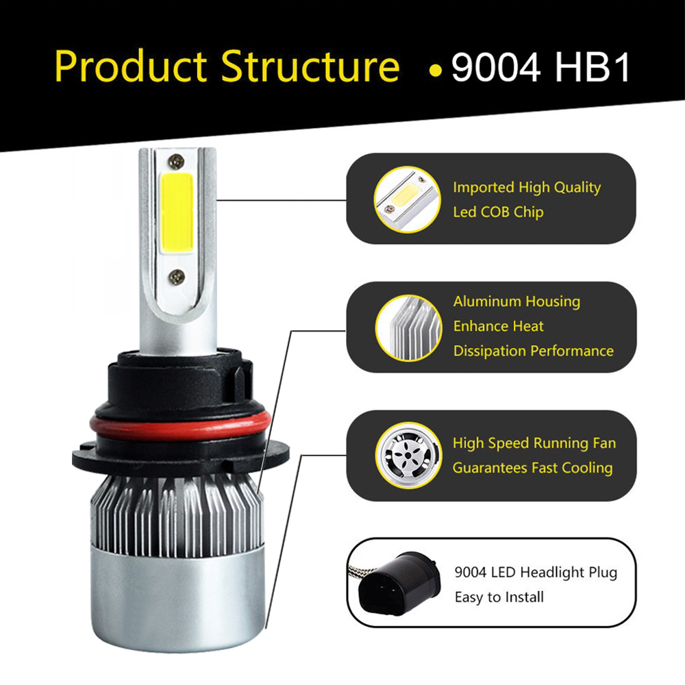 top selling high power fanless car automotive led headlight bulb