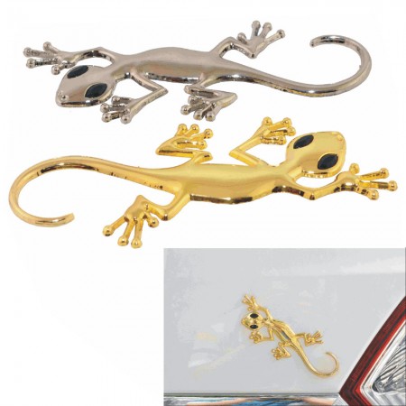 DIY Gecko Style Car/Motorcycle Decorative Zinc Alloy Sticker Sports Car decoration sticker