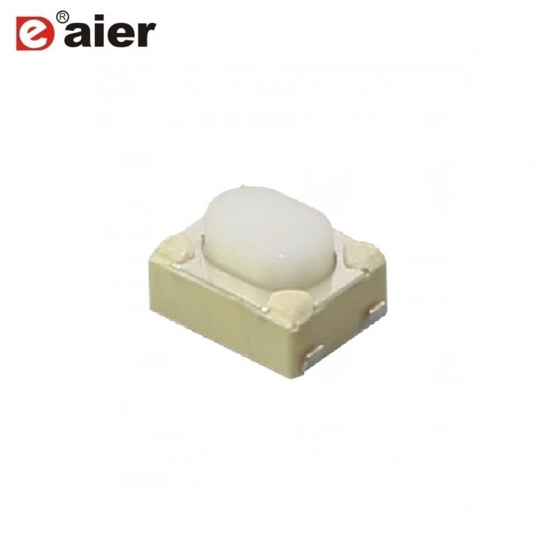 3.2X4.2mm TST3425 White Rubber Tactile Switch with 4 SMT Terminals