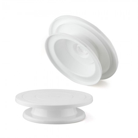 Plastic Rotating Icing Revolving Cake Turntable Decorating Stand Platform Model 1