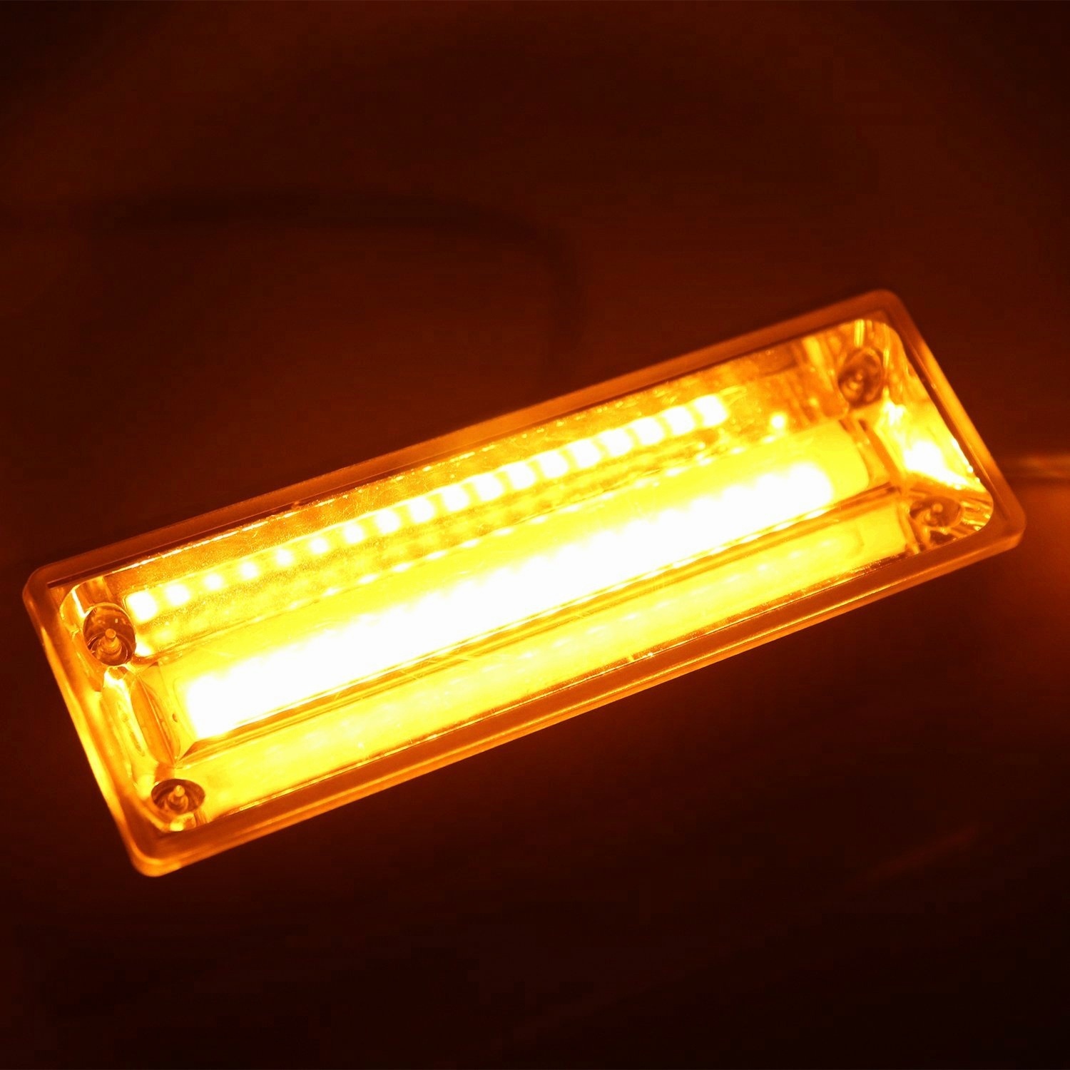 10W White amber COB Car DRL MINI Warning Strobe Light