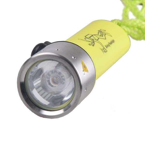 AA Battery Plastic Portable 3W Q5 Scuba Diving Flashlight