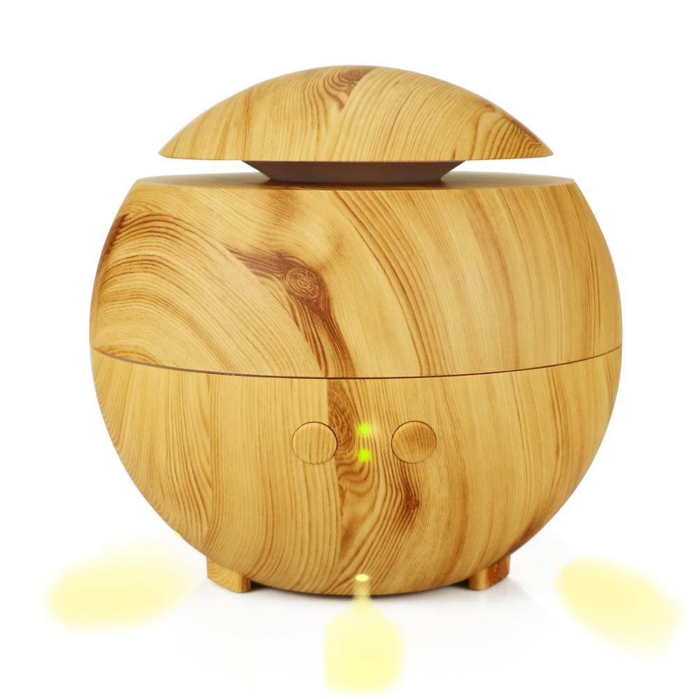 600ml Wood Grain LED Aromatherapy Diffuser Amazon Hot Product Canada Scent Fragrance Room Humidifier