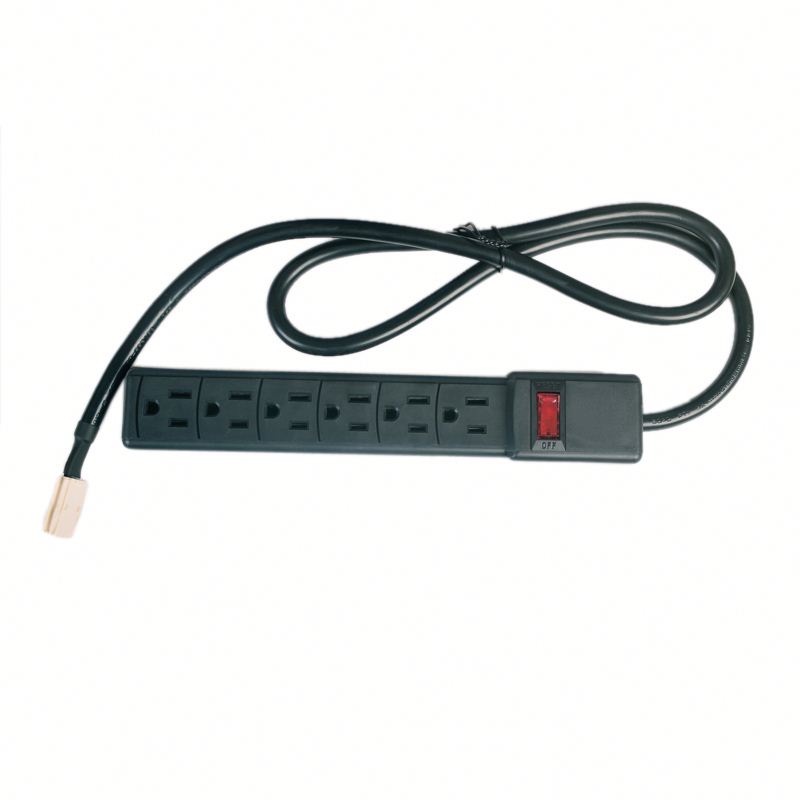 Quick YL-AT terminals connector with SJT/SVT 14 AWG 6 outlet switch power bar extension cords