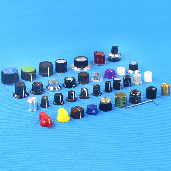 Electric Colored 14x20MM Brushed Aluminum Potentiometer Metal Knob