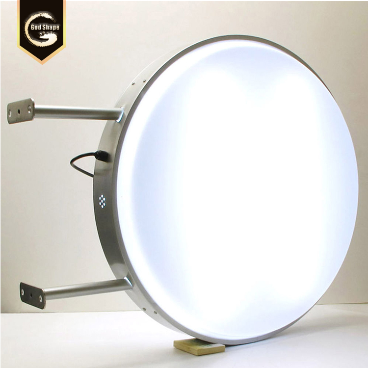 GS factory price Acrylic Frame Round Shape Led advertising  Light Box led lioghtbox sign