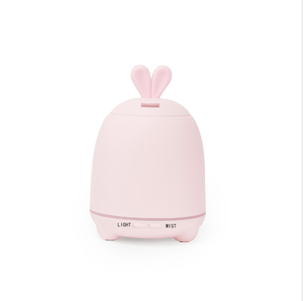 Mini Cool Mist humidifier LED Night Light Lamp 100ml Essential Oil Diffuser Easter Rabbit Bunny Ears Decorations Gifts