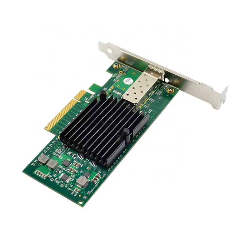 PCI Express x8 Copper  Single Port 10g optical  Network Card  PCI Express fiber optic network  10Gps  CHIPSET:INTEL 82599EN