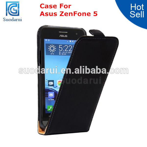 Mobile Phone Accessories Flip Cover Leather Case for Asus Zenfone 5