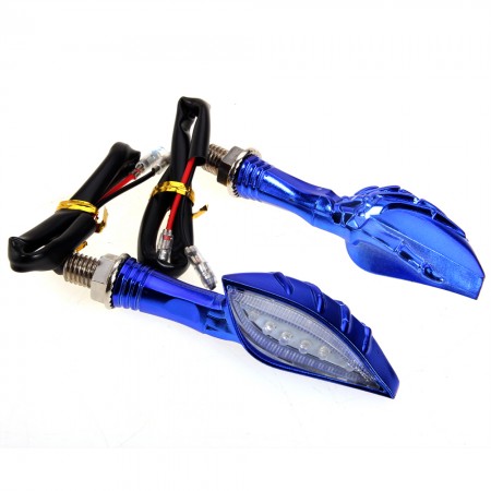 12 Led Sport Motorcycle Dirt Bike Moto Brake Tail Light Universal Motorcycle Turn Signals Blinker Yellow Indicator Light (DC12V