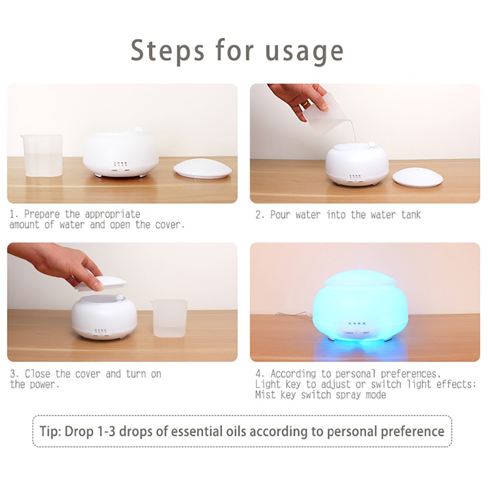 2019 Hot Sale 300ml Wood Grain Remote Controller Aroma Diffuser with Factory Price