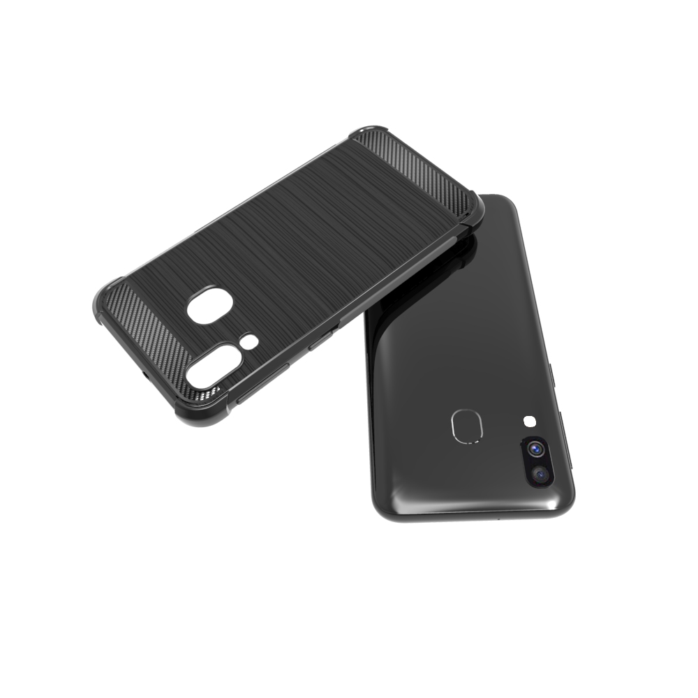 newstyle Carbon Fiber Cover soft Tpu Brushed case For Samsung galaxy A40