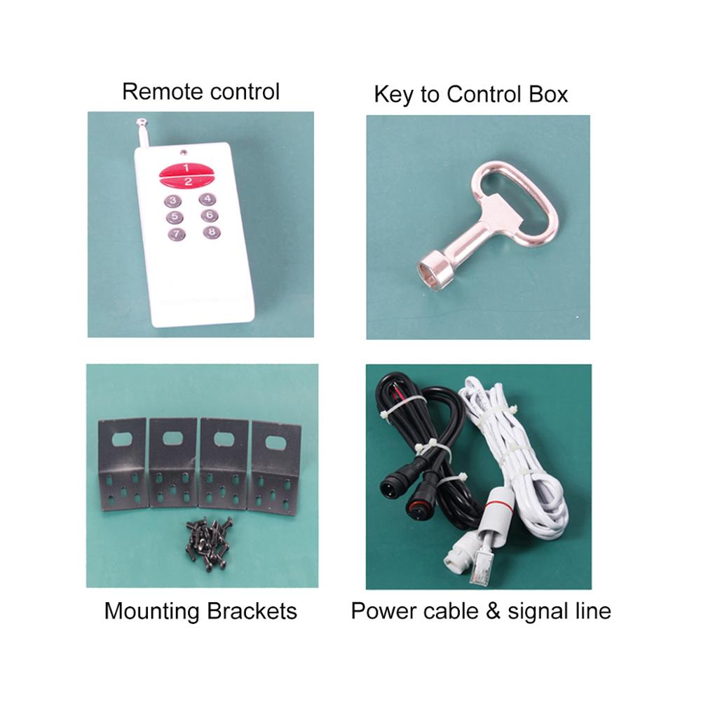 8 Inch Wholesale Red Programmable 7 Segment Gas Station LED Price Sign with Waterproof Cabinet and Remote Control