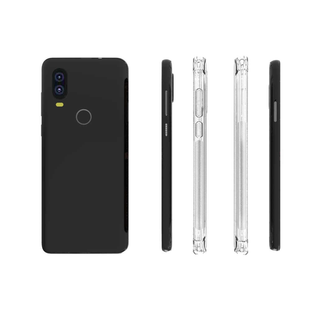 Transparent Shockproof soft  case For Motorola Moto One Vision Tpu cover