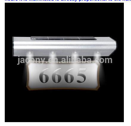 illuminated solar house number address light (JL-6556)