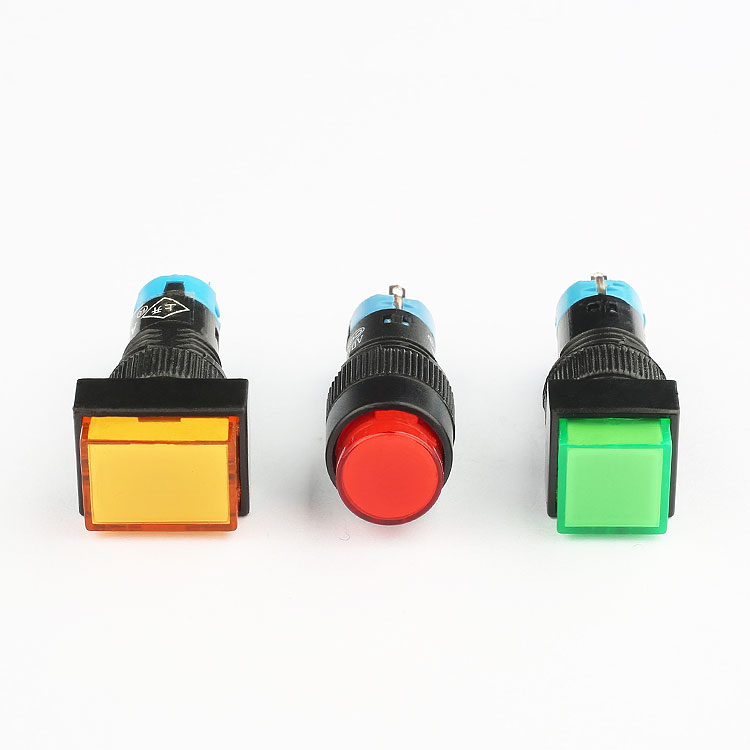 Red Round Led Indicator Lamp 110vdc Voltmeter Signals Indicator Light