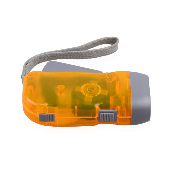 3 LED Pressing Mechanical Crank Flashlight ABS Dynamo Flashlight