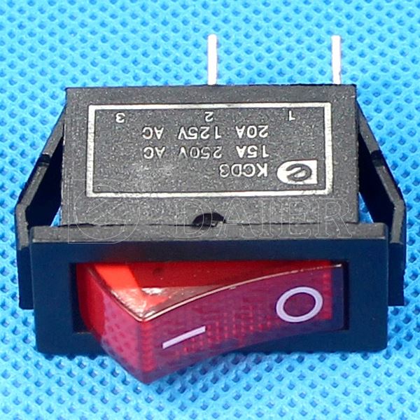 20A 125V 15A 250V Rocker Switch T125 55