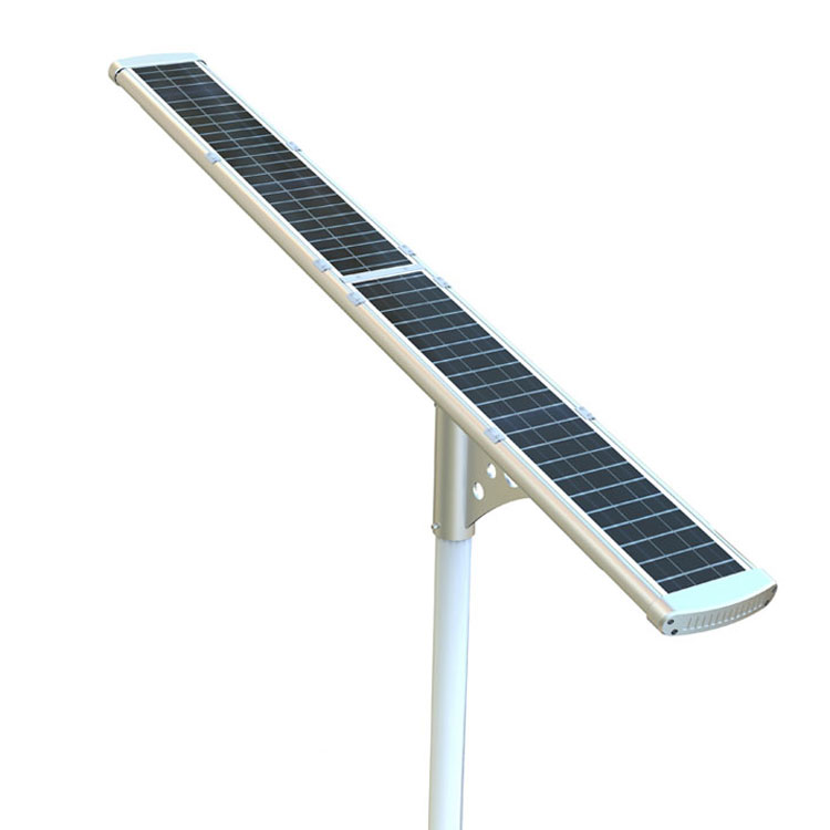 Home System Solar Led Street Light 60W Integrated Black