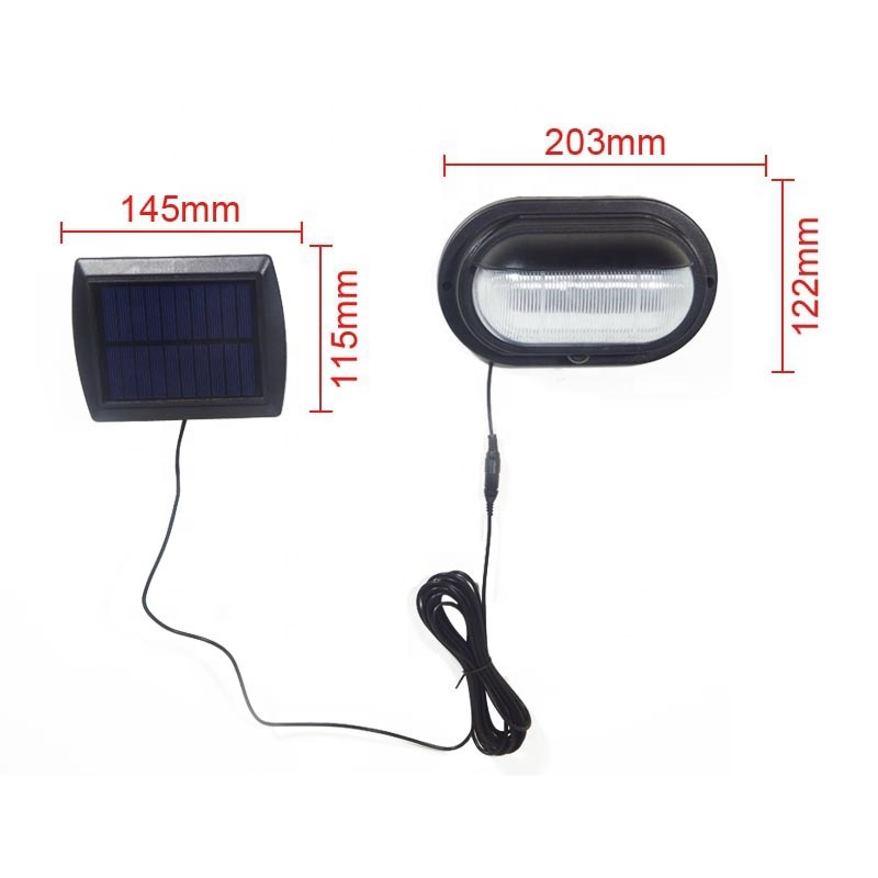 Solar charged PIR Security Motion Oval Exterior Ceiling or Wall Mount Lighting Outdoor Eyelid bulkhead Lights