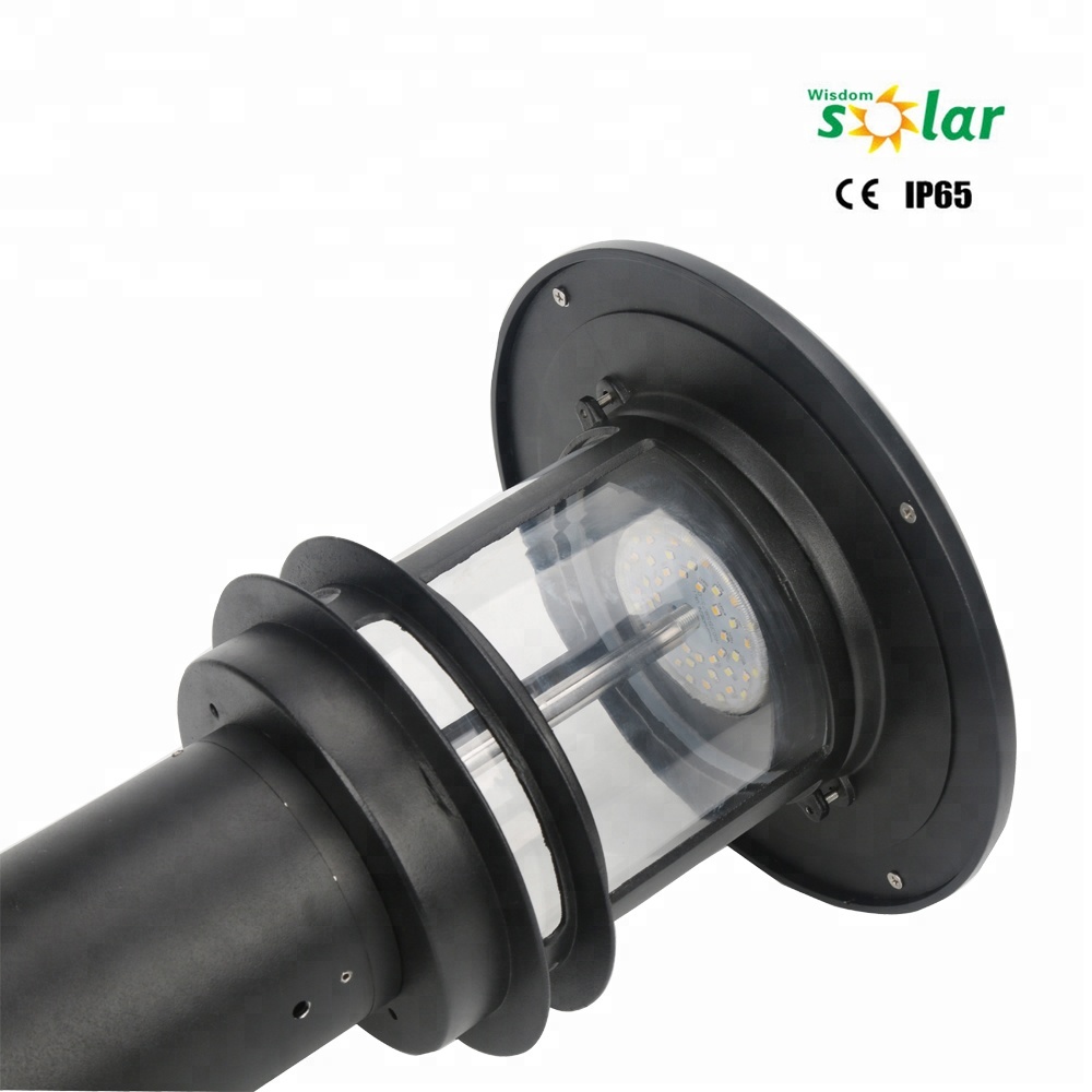 Newest aluminum solar main gate light LED solar energy post pillar light(JR-CP02S solar post pillar light)