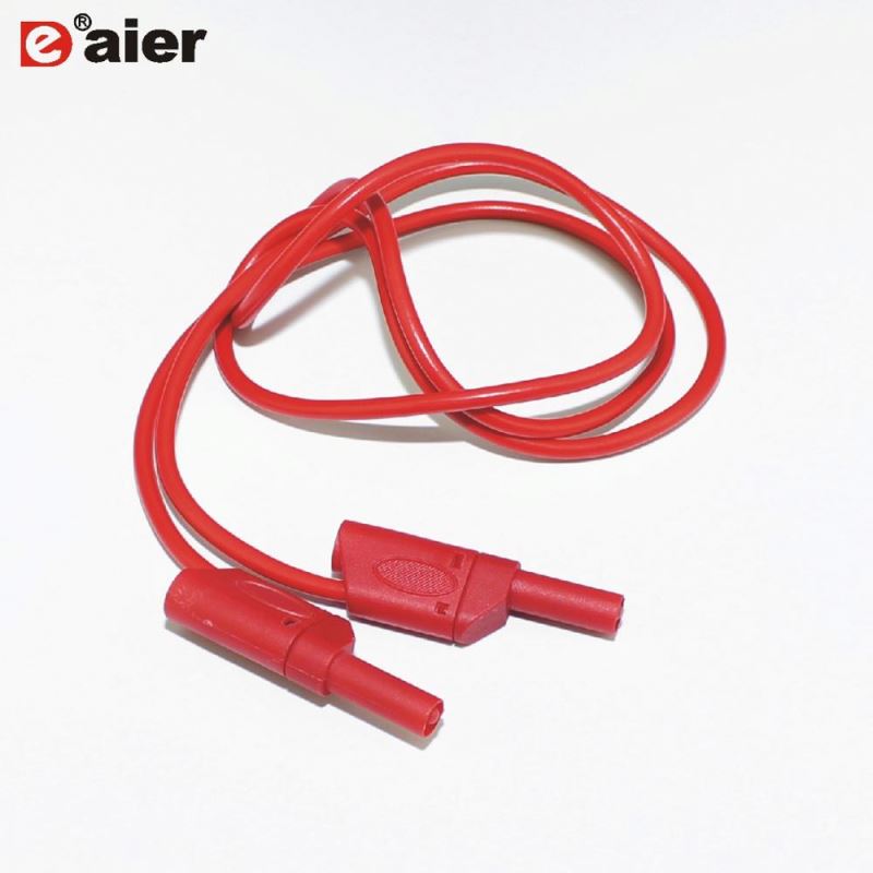 1m Silicone Electrical Test Wire 1000V/15A Stackable Banana to Banana 4mm Plug Banana Test Leads