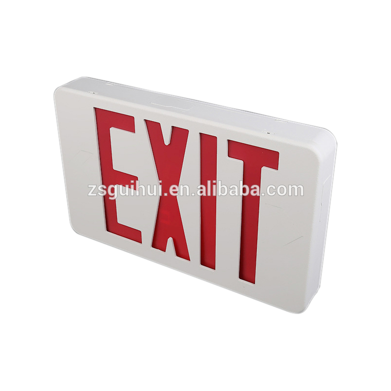 High quality GH LED Exit Sign light customized pattens exit light emergency light 220v
