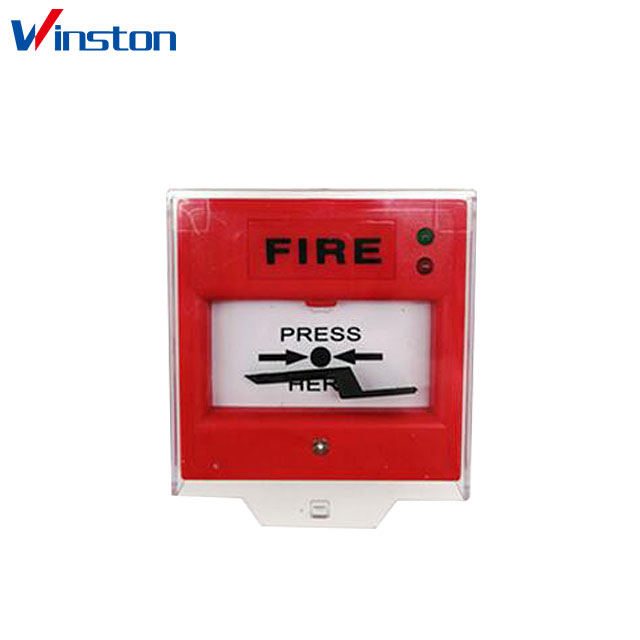 WS-505 24VDC Plastic Panel Manual Button Fire Reminder  Alarm Siren With LED Indicator