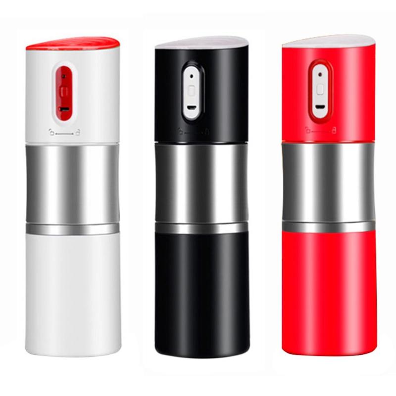 Portable Fully Automatic USB Rechargeable Mini Capsule Coffee Makers Grinding Machine Car Electric Coffee Bean Pot Grinding Cup