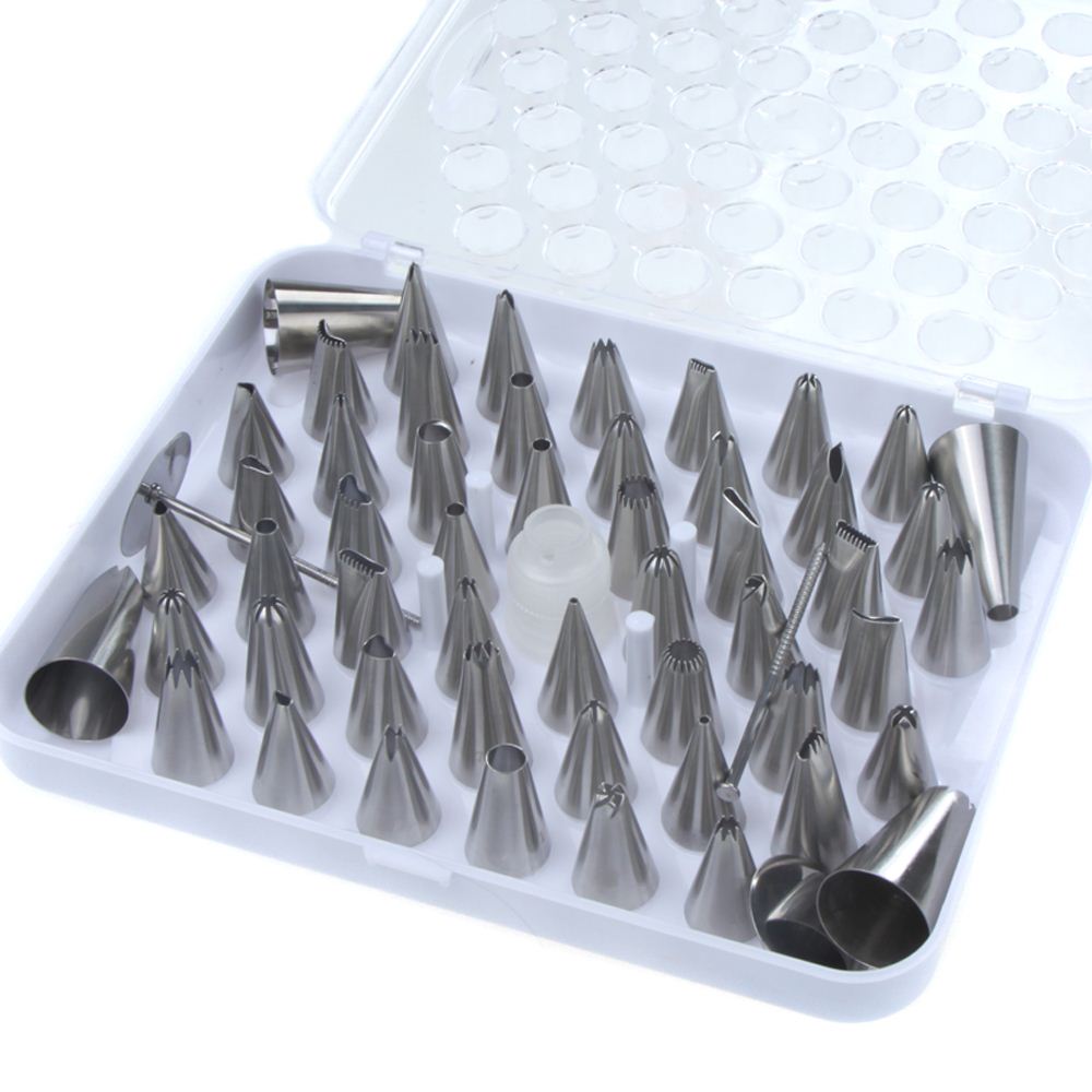 52pcs Icing Piping Nozzles Tips Set For Puff Cake Decorating Tools Sugarcraft Cooking Pastry Tools Kitchen Accessories