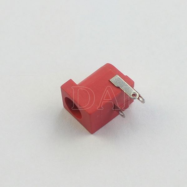 White Plastic Electrical 5.5mm x 2.1mm 3 Pin Audio Video Foxconn DC Power Jack