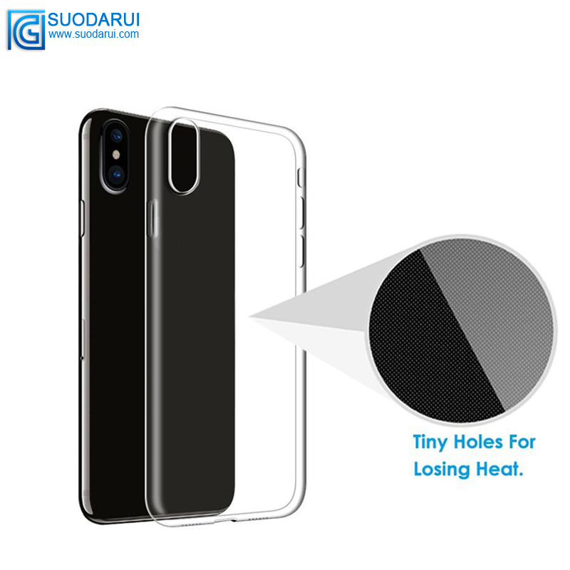Shockproof Clear Soft TPU Case For iPhone X Back Cover