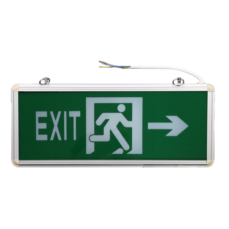 intelligent single side or double side led emergency exit sign light