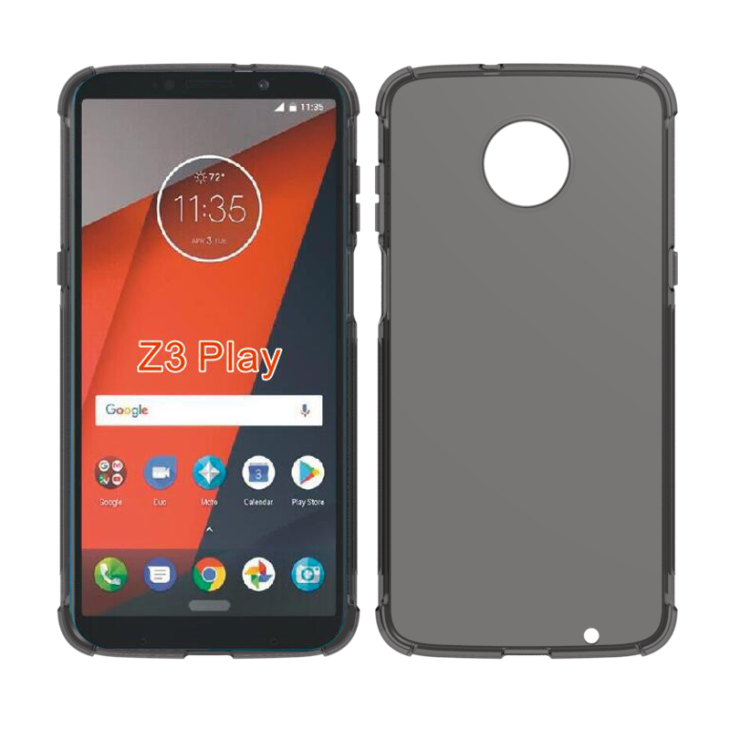 Transparent Shockproof soft Tpu cover case For Motorola Moto Z3 Play
