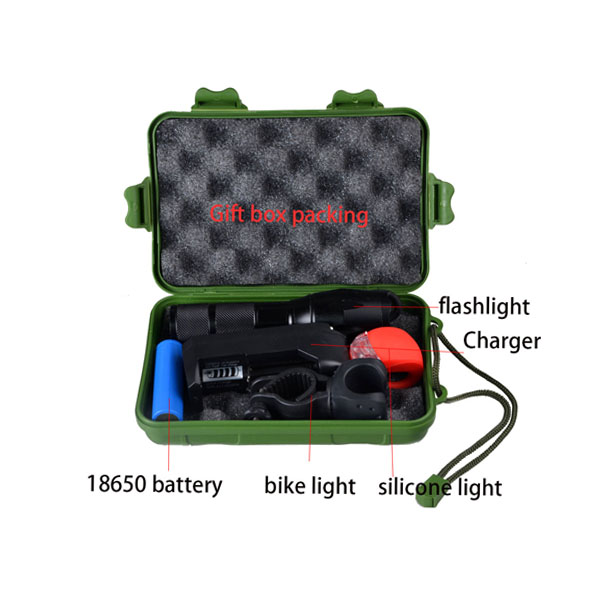 Aluminum 2000 Lumen Rechargeable Bike Front Headlight For Bicycle