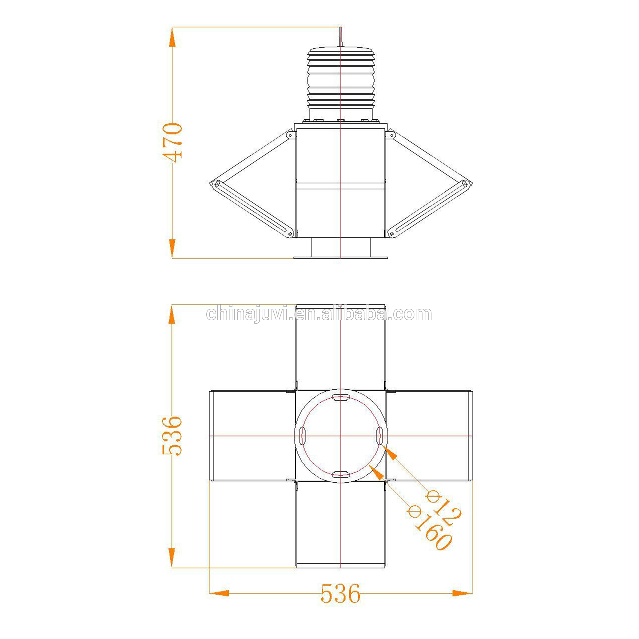 JV-LS-C-4S Bluetooth remote control Lantern for Ship Signal Safe Navigation Light