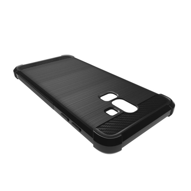 newstyle Carbon Fiber Cover soft Tpu Brushed case For Samsung Galaxy J8 2018