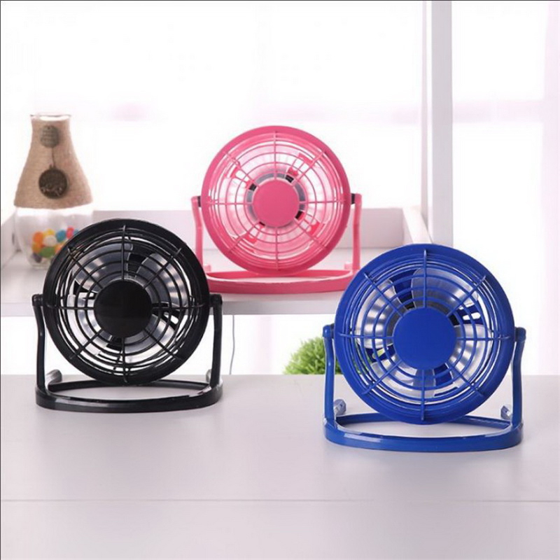 Portable DC 5V Small Desk USB 4 Blades Cooler Cooling Fan USB Mini Fans Operation Super Mute Silent for dropshipping