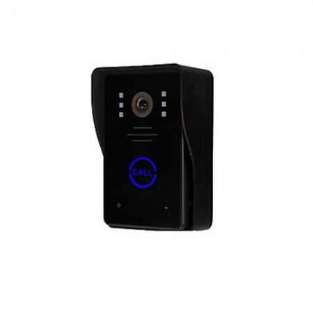 Professional Security Two 7 Inch TFT LCD Video Door with Touch key + 2 Rain-proof Outdoor Units