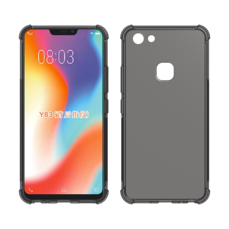 Transparent Shockproof soft Tpu cover case clear case For Vivo Y83