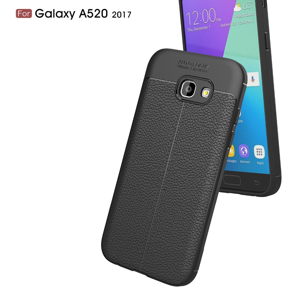 2017 New Design Carbon Fiber Lichee Pattern For Samsung Galaxy A5 2017 Soft TPU Case For Samsung Galaxy A5 2017